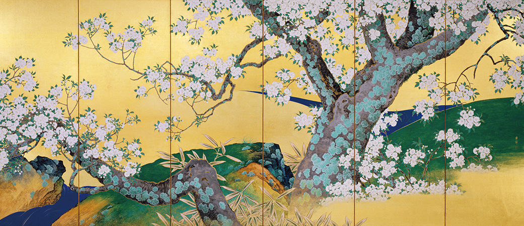 National Flowers of Japan
Ikegami Shuho. Taisho era, 1924.